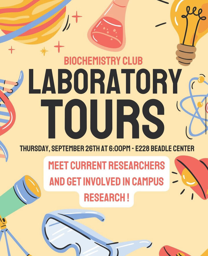 Biochemistry club laboratory tours